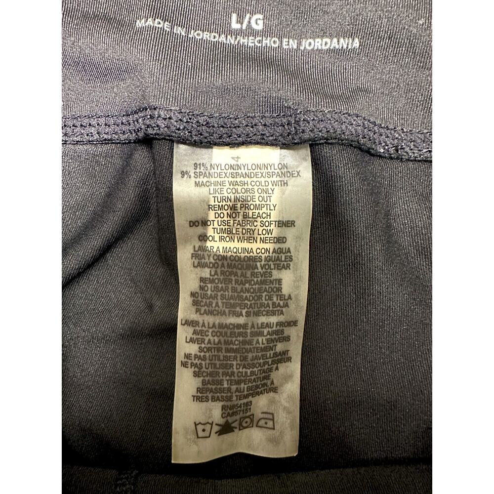 Calvin Klein Black/White Compression Athletic Shorts With Logo Women's Large - Picture 4 of 10